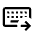 Keyboard External Input Icon from Outlined Line - Material Symbols Set