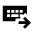 Keyboard External Input Fill Icon from Sharp Fill - Material Pro Set