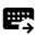 Keyboard External Input Fill Icon from Outlined Fill - Material Symbols Set