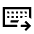 Keyboard External Input Icon from Sharp Line - Material Symbols Set