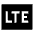 Lte Mobiledata Badge Fill Icon from Sharp Fill - Material Symbols Set