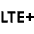 Lte Plus Mobiledata Icon from Sharp Line - Material Symbols Set