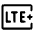 Lte Plus Mobiledata Badge Icon from Rounded Line - Material Symbols Set