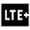 Lte Plus Mobiledata Badge Fill Icon from Sharp Fill - Material Symbols Set