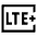 Lte Plus Mobiledata Badge Icon from Sharp Line - Material Symbols Set