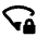 Network Wifi 1 Bar Locked Icon from Rounded Line - Material Pro Set
