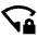 Network Wifi 1 Bar Locked Icon from Sharp Line - Material Pro Set