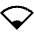 Network Wifi 1 Bar Icon from Sharp Line - Material Symbols Set