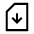 Sim Card Download Icon from Sharp Line - Material Symbols Set