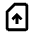 Sim Card Upload Icon from Outlined Line - Material Pro Set