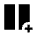 Splitscreen Vertical Add Fill Icon from Sharp Fill - Material Symbols Set
