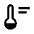 Thermostat Icon from Sharp Line - Material Symbols Set