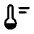 Thermostat Fill Icon from Rounded Fill - Material Symbols Set