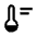 Thermostat Fill Icon from Sharp Fill - Material Symbols Set