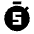 Timer 5 Fill Icon from Sharp Fill - Material Pro Set