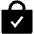 Bag Check Sharp Icon from Ionic Sharp Set