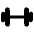 Barbell Icon from Ionic Filled Set | Free Download as SVG Vector and Transparent PNG | Streamline icons