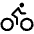 Bicycle Outline Icon from Ionic Outline Set | Free Download as SVG Vector and Transparent PNG | Streamline icons