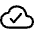 Cloud Done Outline Icon from Ionic Outline Set