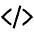 Code Slash Outline Icon from Ionic Outline Set