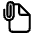 Document Attach Outline Icon from Ionic Outline Set