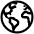 Earth Outline Icon from Ionic Outline Set