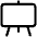 Easel Outline Icon from Ionic Outline Set