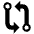 Git Compare Sharp Icon from Ionic Sharp Set