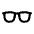 Glasses Outline Icon from Ionic Outline Set