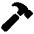 Hammer Icon from Ionic Filled Set