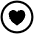 Heart Circle Outline Icon from Ionic Outline Set