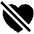 Heart Dislike Sharp Icon from Ionic Sharp Set
