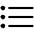 List Outline Icon from Ionic Outline Set