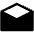 Mail Open Sharp Icon from Ionic Sharp Set