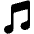 Musical Notes Icon from Ionic Filled Set | Free Download as SVG Vector and Transparent PNG | Streamline icons