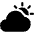 Partly Sunny Icon from Ionic Filled Set