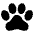 Paw Icon from Ionic Filled Set | Free Download as SVG Vector and Transparent PNG | Streamline icons