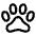 Paw Outline Icon from Ionic Outline Set