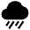 Rainy Sharp Icon from Ionic Sharp Set | Free Download as SVG Vector and Transparent PNG | Streamline icons