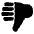 Thumbs Down Icon from Ionic Filled Set