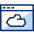 Window Cloud Icon from Cyber Duotone Set | Free Download as SVG Vector and Transparent PNG | Streamline icons