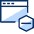 Window Subtract Icon from Cyber Duotone Set