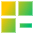 Application Remove Subtract Icon from Sharp Gradient Set