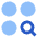 Plugin Module Search Icon from Sharp Flat Set