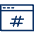 Window Hashtag icon - Free transparent PNG, SVG. No sign up needed.