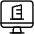 Real Estate App Building Monitor Icon from Ultimate Light Set
