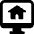 Real Estate App House Monitor Icon from Ultimate Bold Set