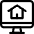 Real Estate App House Monitor Icon from Ultimate Regular Set