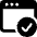 App Window Check Icon from Ultimate Bold Set