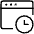 App Window Clock Icon from Ultimate Light Set